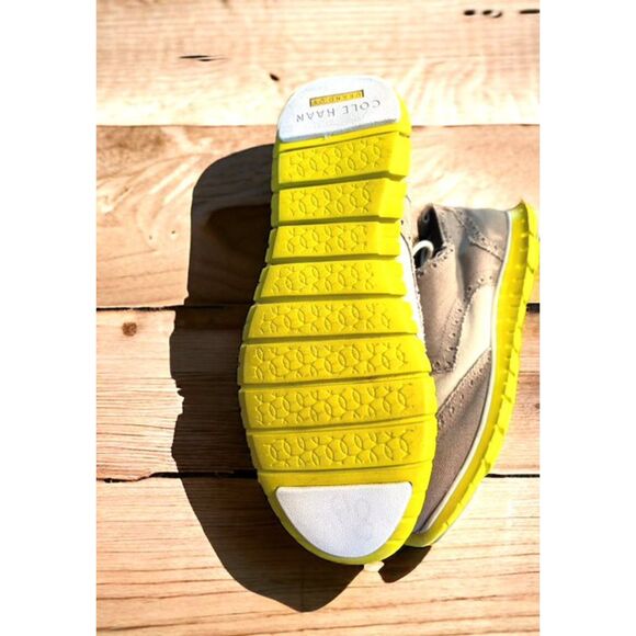 Cole Haan ZeroGrand Wingtip Oxford Taupe Tan Yellow Shoes Women’s 6.5 - Picture 9 of 10